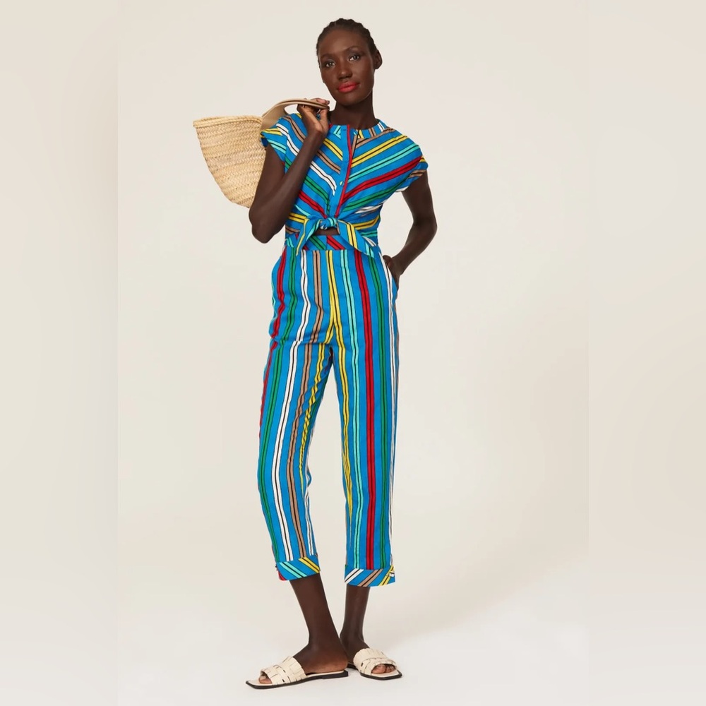 FLAWED RTR Diane Von Furstenberg Manning Jumpsuit size 2